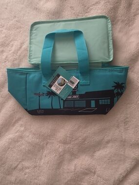 Trader Joe's Aqua Teal Insulated Lunch Tote